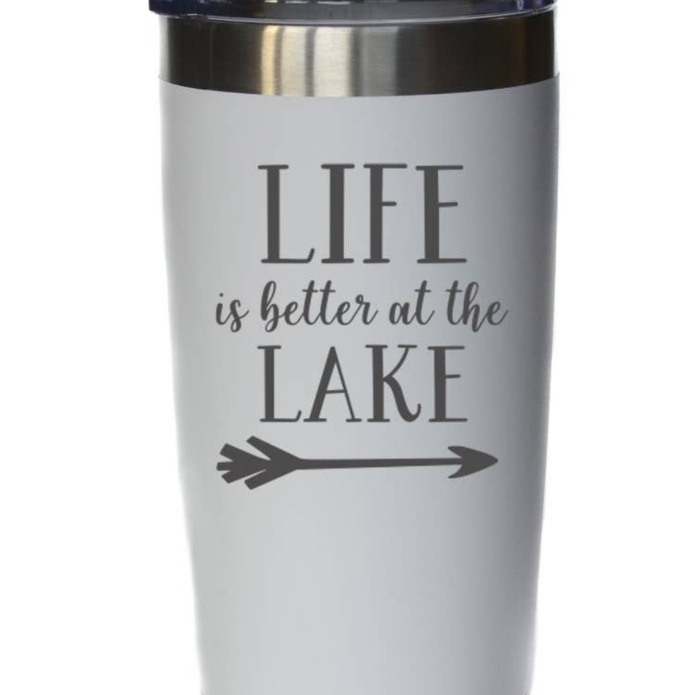 20oz "Life is better at the lake" tumbler